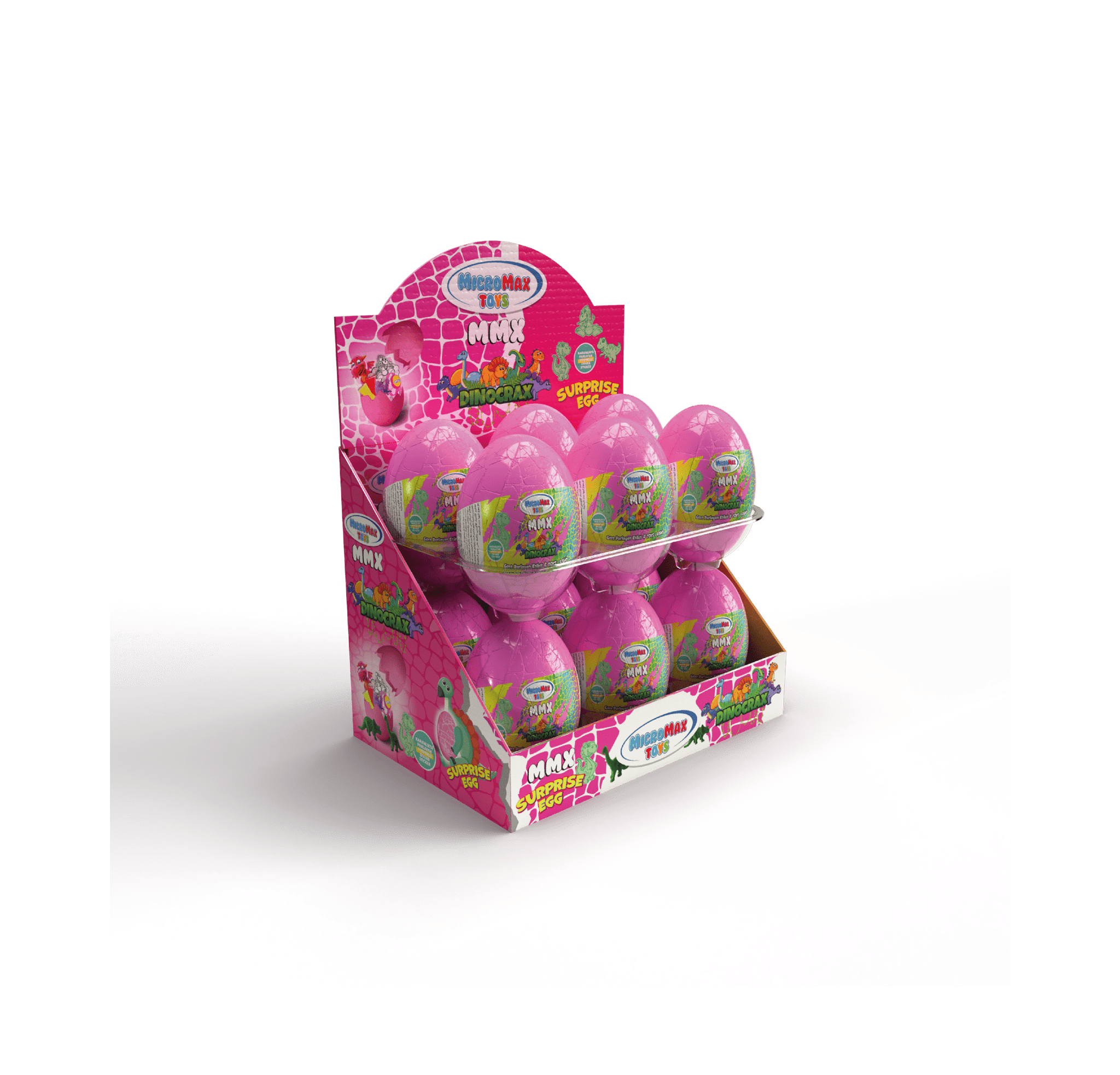 DİNOCRAX ÇATLAK YUMURTA PEMBE resmi